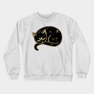 Celestial Space Kitty Crewneck Sweatshirt